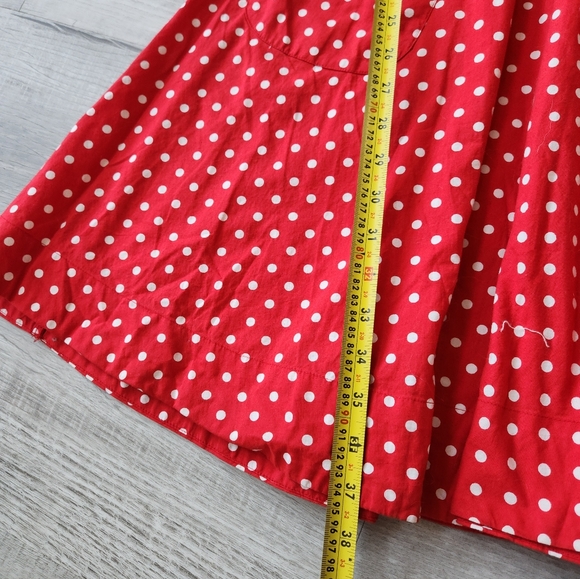 Divided by H&M Pinup Red & White Polka Dot Circle Dress Size 4 / Small Minnie m - Picture 5 of 8